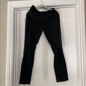 Faded black skinny jeans
